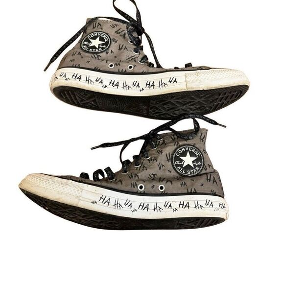 Converse DC Comics The Joker Chuck Taylor High Top Sneakers Unisex Men 7 Women 9 - Picture 4 of 10